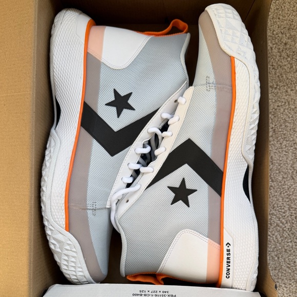 Converse Star Series BB Mid Platinum and Mandarin - Picture 3 of 7